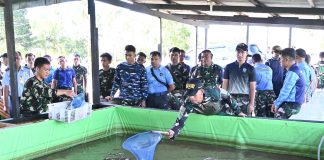 Lanud Raden Sadjad Natuna Panen Raya Lele, Wujud Ketahanan Pangan Menuju TNI AU yang AMPUH