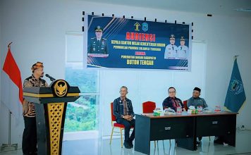 Azhari Sampaikan Percepatan Pembentukan Koperasi Merah Putih Saat Kunjungan Kerja Kakanwil Kemenkum Sultra di Buteng