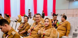 Bahas Tantangan Geopolitik dan Penguatan Ideologi Pancasila Bupati Kasmarni Ikuti Sarasehan Nasional