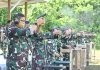 Asah Keterampilan, Perwira Lanud RSA Natuna Ikuti Latihan Menembak