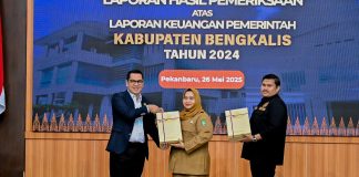 Raih WTP Ke-12 Berturut-turut, Bupati Kasmarni Terima LHP LKPD Tahun Anggaran 2024 dari BPK Perwakilan Provinsi Riau