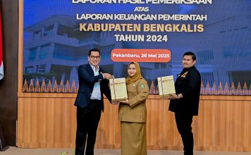 Raih WTP Ke-12 Berturut-turut, Bupati Kasmarni Terima LHP LKPD Tahun Anggaran 2024 dari BPK Perwakilan Provinsi Riau