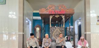 Kapolres Natuna Eratkan Silaturahmi Lewat Jum’at Curhat Kamtibmas di Masjid Al-Jamik