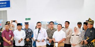 Bupati Bengkalis Hadiri Kunjungan Menteri PPMI di Pelabuhan Internasional Dumai