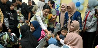 Ketua TP PKK Sumut Kahiyang Ayu Tinjau Pemberian MBG di Medan Amplas
