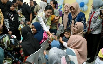 Ketua TP PKK Sumut Kahiyang Ayu Tinjau Pemberian MBG di Medan Amplas