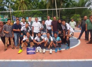 Bos Muda Juara Turnamen Voli Pemuda Cup Gampong Sematang Arun