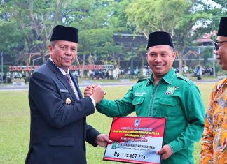 Elzadaswarman Jadi Irup Peringatan Hari Lahir Pancasila di Halaman Balai Kota