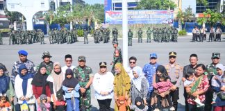 Dipimpin Korem 031/Wirabima, Bupati Bengkalis Hadiri Upacara Penutupan TMMD Ke-124 Tahun 2025