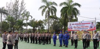Polres Natuna Gelar Apel Kesiapan Pengamanan Takbiran dan Sholat Idul Adha 1446 H