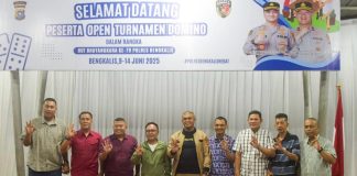 Sempena HUT Bhayangkara Ke-79, Bupati Buka Pertandingan Domino