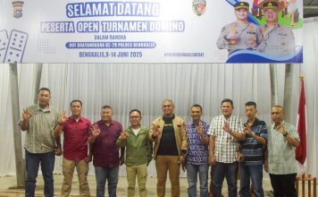 Sempena HUT Bhayangkara Ke-79, Bupati Buka Pertandingan Domino