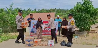 Sinergi Polisi dan Warga Gampong Seuneubok Saboh Ringankan Beban Korban Longsor