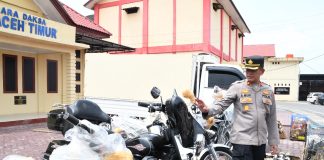 Polres Aceh Timur Amankan Kendaraan Pengangkut Barang dan Hewan Illegal yang Diselundupkan Melalui Jalur Laut