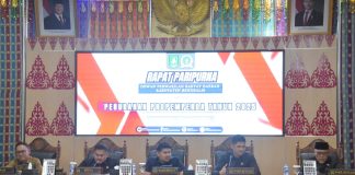 Bupati Kasmarni Hadiri Rapat Paripurna Pengesahan Perubahan Propemperda Tahun 2025 DPRD Kabupaten Bengkalis
