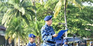 Upacara 17-an di Lanud RSA Natuna Tegas Komitmen Profesionalisme Prajurit Udara