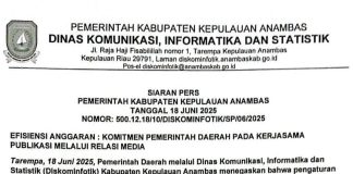 Efisiensi Anggaran, Pemkab Kepulauan Anambas Tegaskan Komitmen Profesionalisme Kerja Sama Media