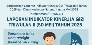 Angka Balita Stunting di Wilayah Puskesmas Sedanau Tembus 15,53 Persen, Faktor Ekonomi dan Minimnya Kesadaran Jadi Pemicu Utama