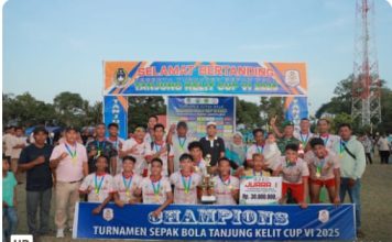 Tanjung Lipat Juara Tanjung Kelit Cup 2025, Bukti Talenta Muda Lingga Bersinar