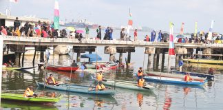 Semarak Hari Bhayangkara ke-79, Polda Kepri Meriahkan Tanjung Riau dengan Lomba Dayung Sampan dan Ketinting