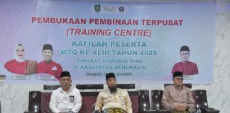 Buka Pembinaan Terpusat, Bupati Kasmarni Harapkan Kafilah Bengkalis Mampu Dapatkan Kembali Prestasi Sebagai Juara Umum