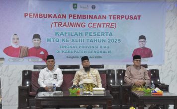 Buka Pembinaan Terpusat, Bupati Kasmarni Harapkan Kafilah Bengkalis Mampu Dapatkan Kembali Prestasi Sebagai Juara Umum