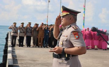 Sambutan Hari Bhayangkara ke-79, Polres Lingga Gelar Upacara Tabur Bunga
