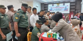 Donor Darah di Hari Bhayangkara Ke 79, Polres Aceh Timur Kumpulkan 117 Kantong Darah