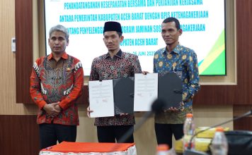Komitmen Melindungi Pekerja Sawit, Pemkab Aceh Barat Teken Kerja Sama dengan BPJS