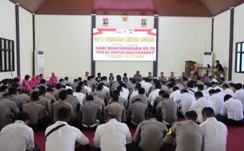 Doa Lintas Agama di Polres Natuna, Simbol Ukhuwah dan Toleransi Sambut Hari Bhayangkara ke-79