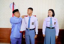 Wagup Kepri Nyanyang Lepas Calon Paskibraka Nasional Bagas dan Thifaal Menuju Istana