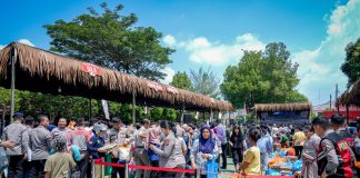 Meriahkan HUT Bhayangkara ke-79, Polda Sumut Gelar Pasar Murah dan Sajikan Kuliner Gratis untuk Warga