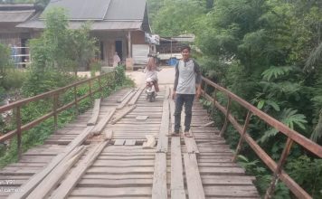 Jembatan Rusak Parah, Warga Tiga Desa Desak Bupati Aceh Timur Bertindak