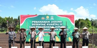 Polres dan Pemkab Bengkalis Tanam Jagung di Kampung Tangguh: Upaya Wujudkan Swasembada Pangan 2025