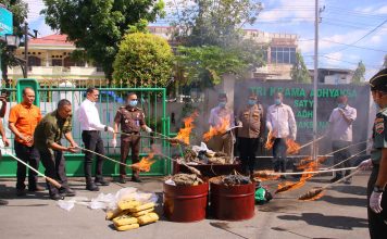 Kejari Payakumbuh Musnahkan Barang Bukti Tindak Pidana Umum yang Sudah Inkracht