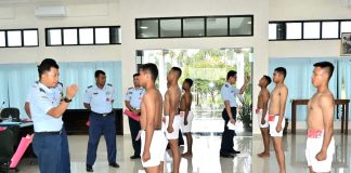 Lanud Raden Sadjad Natuna Gelar Pantukhirda Penerimaan Calon Tamtama PK Gelombang II Khusus Kopasgat