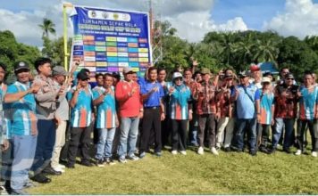 Turnamen Sepak Bola Ke-6 Desa Tanjung Kelit Resmi Dibuka, 64 Tim Siap Berlaga