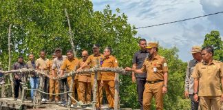 Bupati Al-Farlaky Prioritaskan Pembangunan Dua Jembatan Rusak Di Peureulak