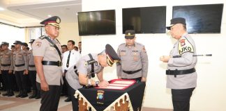Kapolda Kepri Pimpin Sertijab Irwasda, Dansat Brimob dan Kapolres Anambas