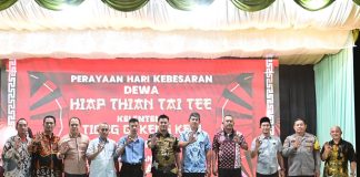 Bupati Bengkalis Hadiri Ultah Kelenteng Tiong Gi Keng di Pangkalan Nyirih