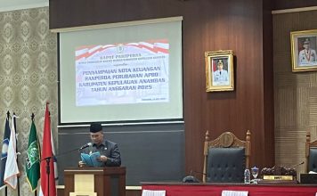Efisiensi Nasional, APBD Anambas 2025 Dipangkas Rp203 Miliar, Bupati: Kami Tetap Fokus pada Program Strategis