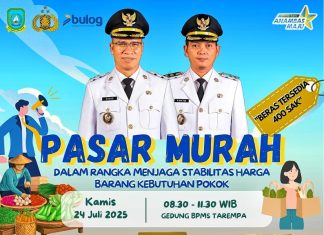 Pemkab Anambas Gelar Pasar Murah, Sediakan 400 Sak Beras dan Komoditas Pokok Harga Terjangkau