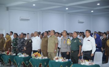 Bupati Asahan Ikuti Peluncuran Kelembagaan 80.000 Koperasi Merah Putih
