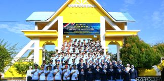 Semangat AMPUH Hari Bakti ke-78, Prajurit TNI AU di Natuna Ziarah ke TMP