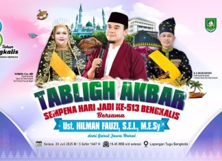 Jangan Sampai Ketinggalan, Spesial Hari Jadi Bengkalis: Tabligh Akbar Bersama Ustadz Hilman Fauzi