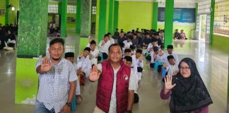Satresnarkoba Lingga Gelar Sosialisasi dan Penyuluhan Bahaya Narkoba di Ponpes Tahfidz Baitul Qur’an Desa Tanjung Harapan