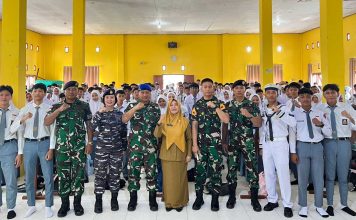 Lanal Ranai Gelar Sosialisasi Penerimaan TNI AL di SMA Negeri 1 Bunguran Timur