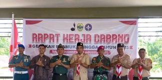 Wakil Bupati Lingga Buka Secara Resmi Rakercab Gerakan Pramuka Tahun 2025