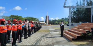 Bupati Cen Sui Lan Berikan Semangat dan Motivasi Kepada Paskibraka Natuna