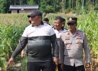 Wujud Nyata Dukung Ketahanan Pangan, Polres Lingga Ubah Lahan Tidur Jadi Sentra Jagung